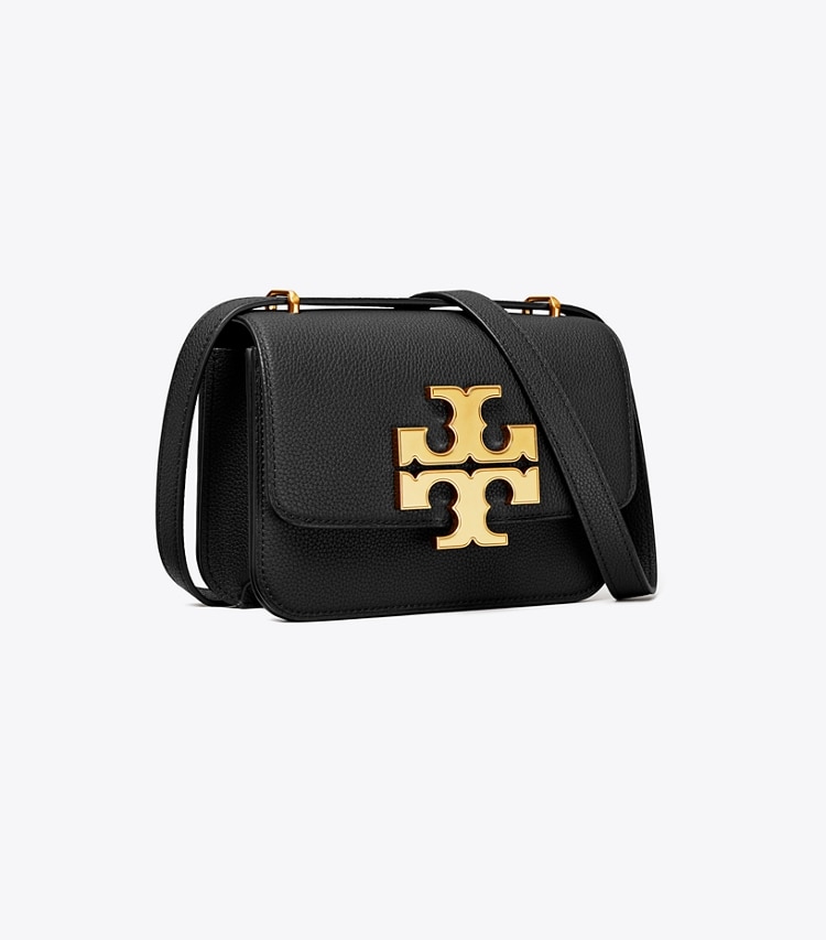 Tory Burch designer ショルダーバッグ エレノア ペブルド スモールバッグ in Black angle