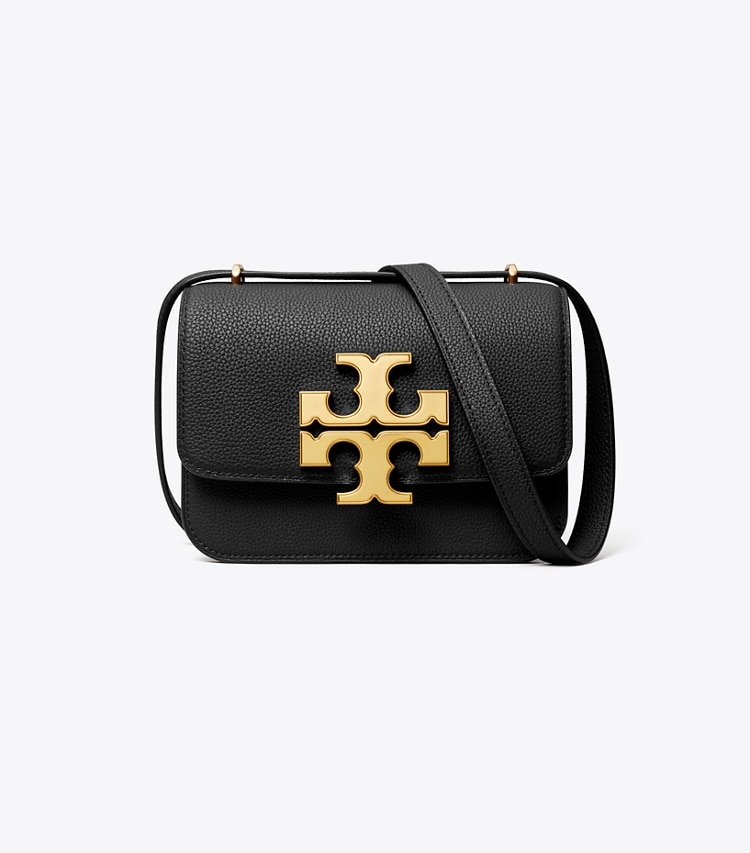 Tory Burch designer ショルダーバッグ エレノア ペブルド スモールバッグ in Black front