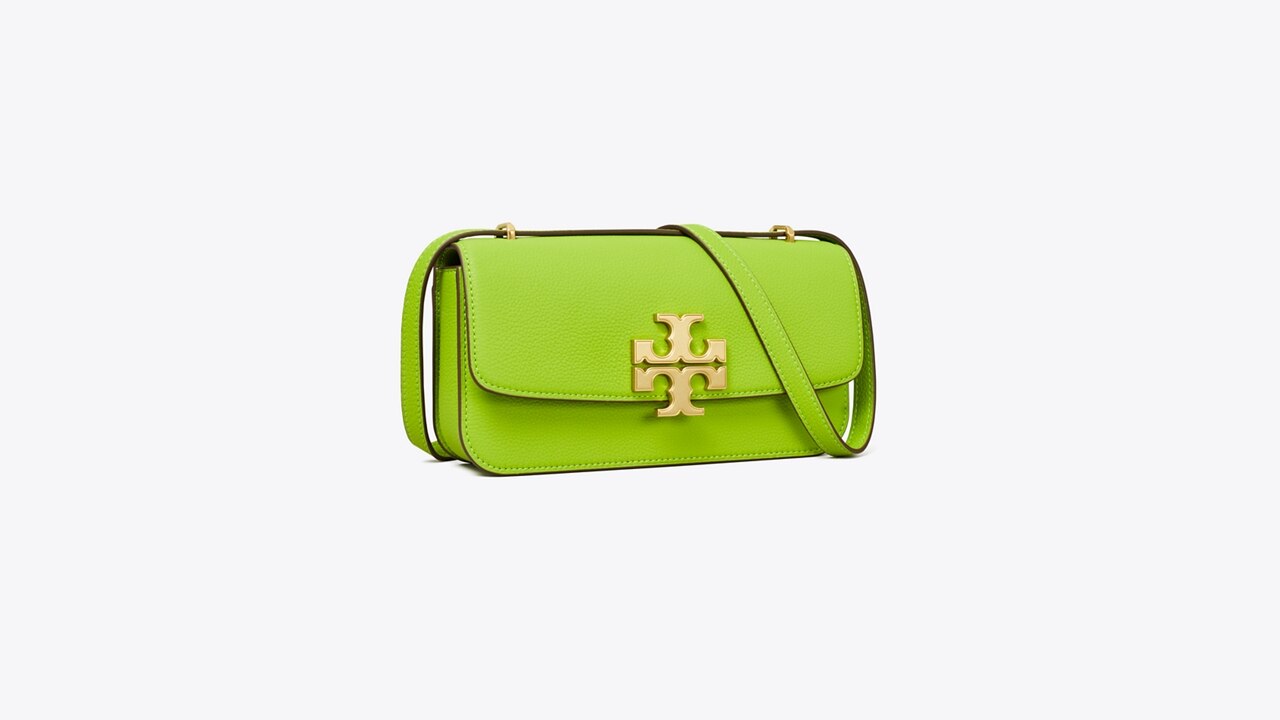 Tory Burch Wild Thistle Leather Small Eleanor Rectangular Bag 143303-500  196133408971 - Handbags - Jomashop