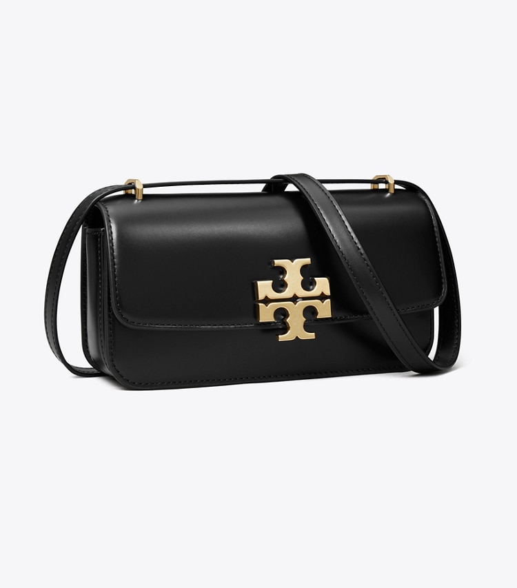 Tory Burch designer shoulder bags Small Eleanor Rectangular Bag in Black angle