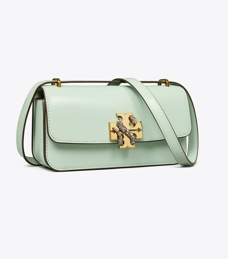 Tory Burch designer shoulder bags Small Eleanor Rectangular Bag in Mint angle