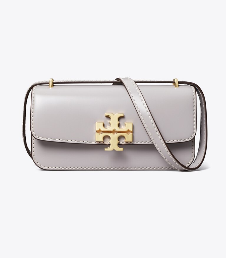 Tory Burch designer ショルダーバッグ エレノア スモールレクタンギュラーバッグ in Bay Gray angle