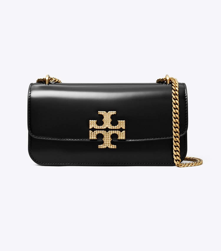 Tory Burch designer ショルダーバッグ エレノア スモールレクタンギュラーバッグ in Black front