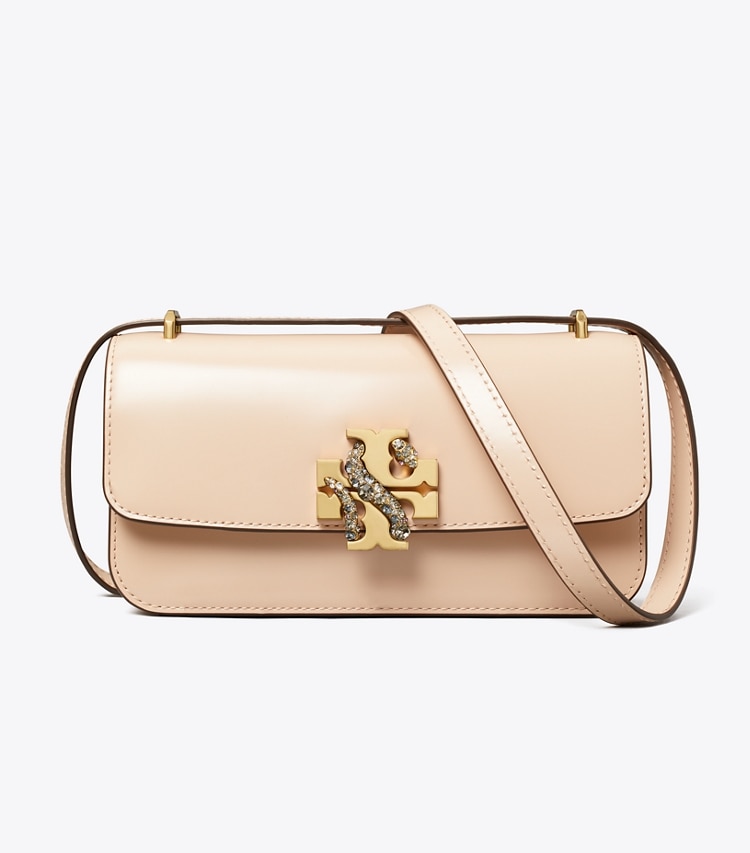 Tory Burch designer shoulder bags Small Eleanor Rectangular Bag in Rose Pink front