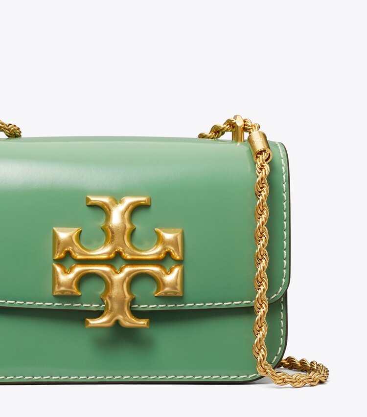 Tory Burch designer shoulder bags Small Eleanor Spazzolato Bag in Patina detail