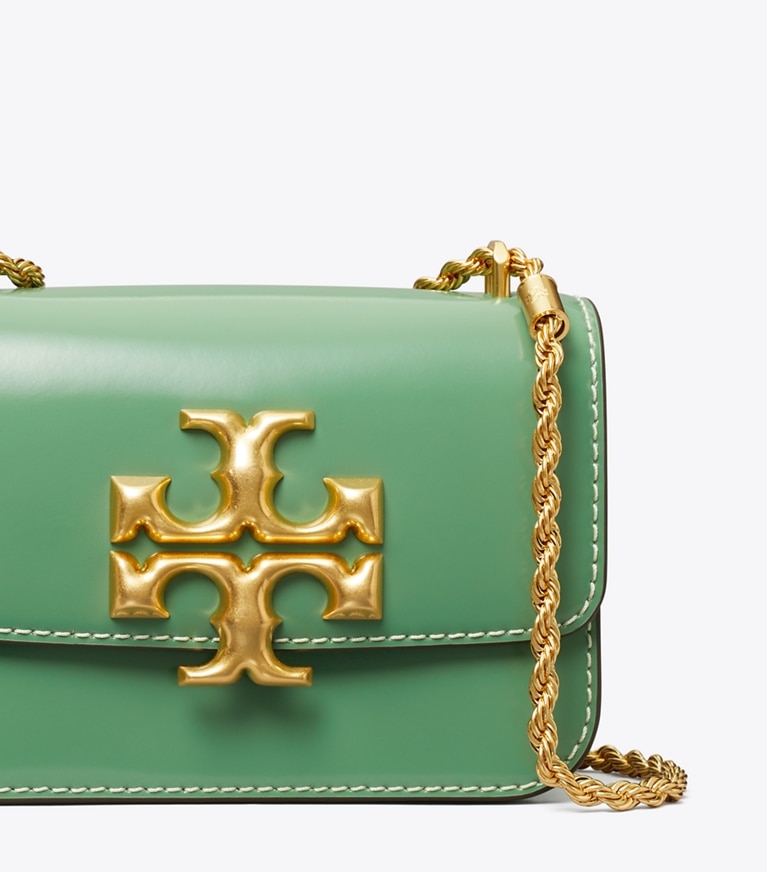 Tory Burch designer shoulder bags Small Eleanor Spazzolato Bag in Patina angle