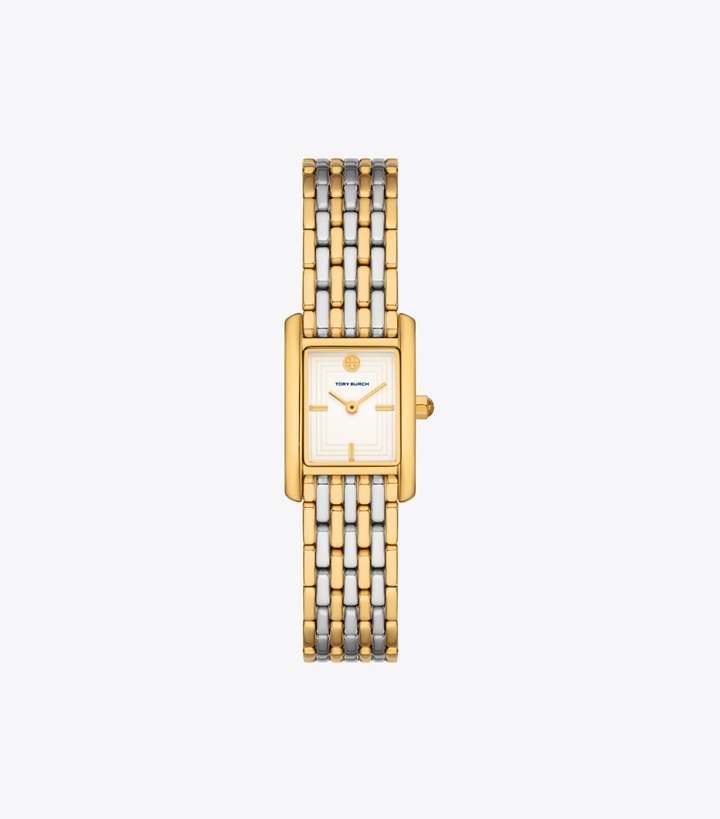 Tory Burch designer strap watches Small Eleanor Watch in IVORY / TWO-TONE front