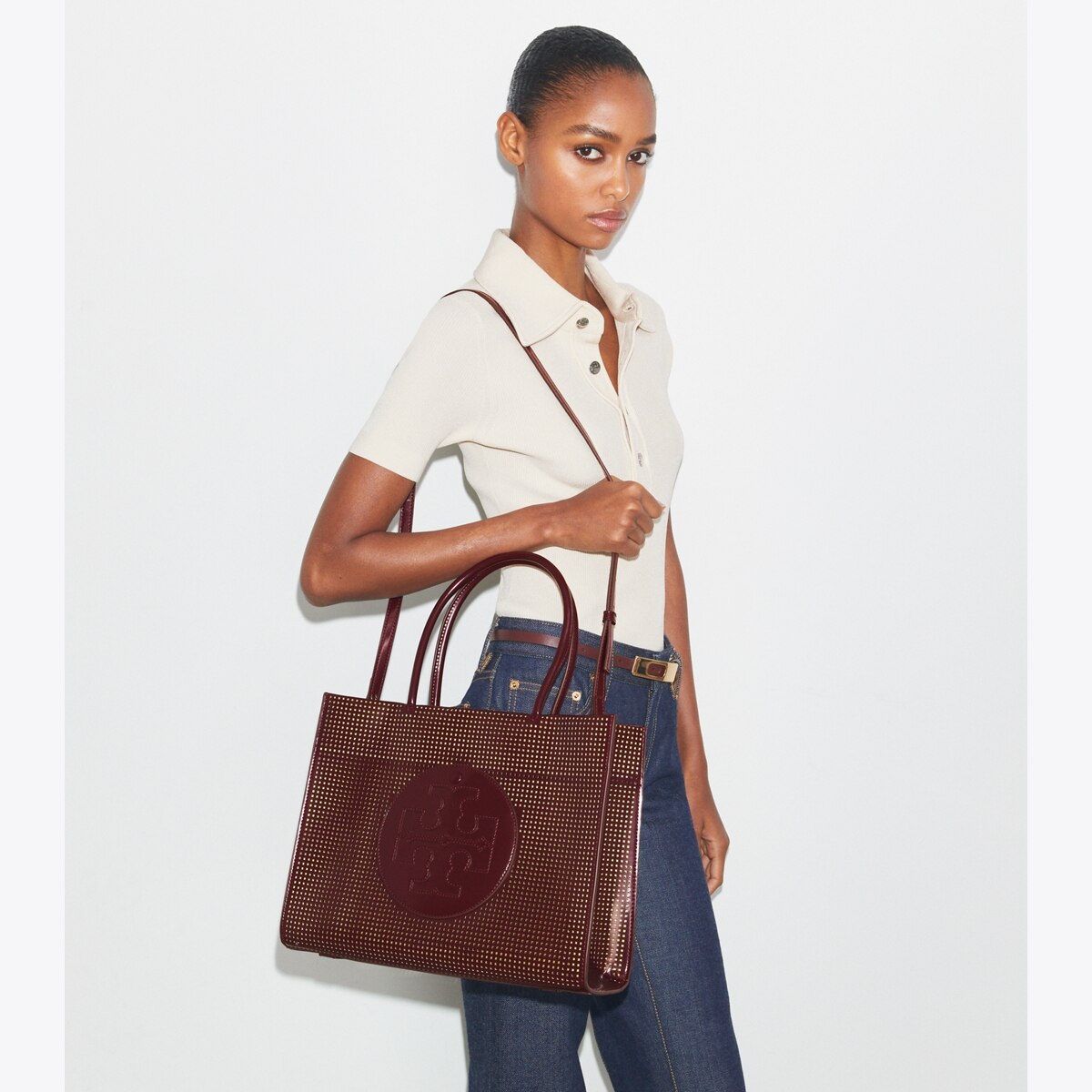 【Tory Burch】国内発送★Ella Bio Perforated Small Tote Mini Ella Bio Tote: Women's Designer Crossbody Bags | Tory Burch