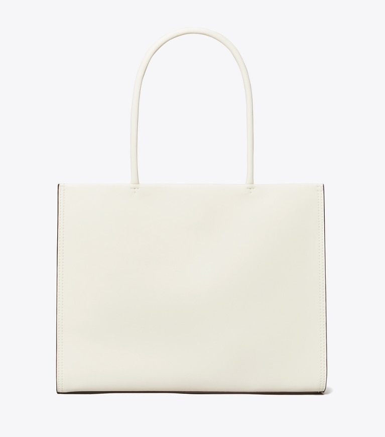 Tory Burch designer tote bags Small Ella Bio Tote in Warm White angle