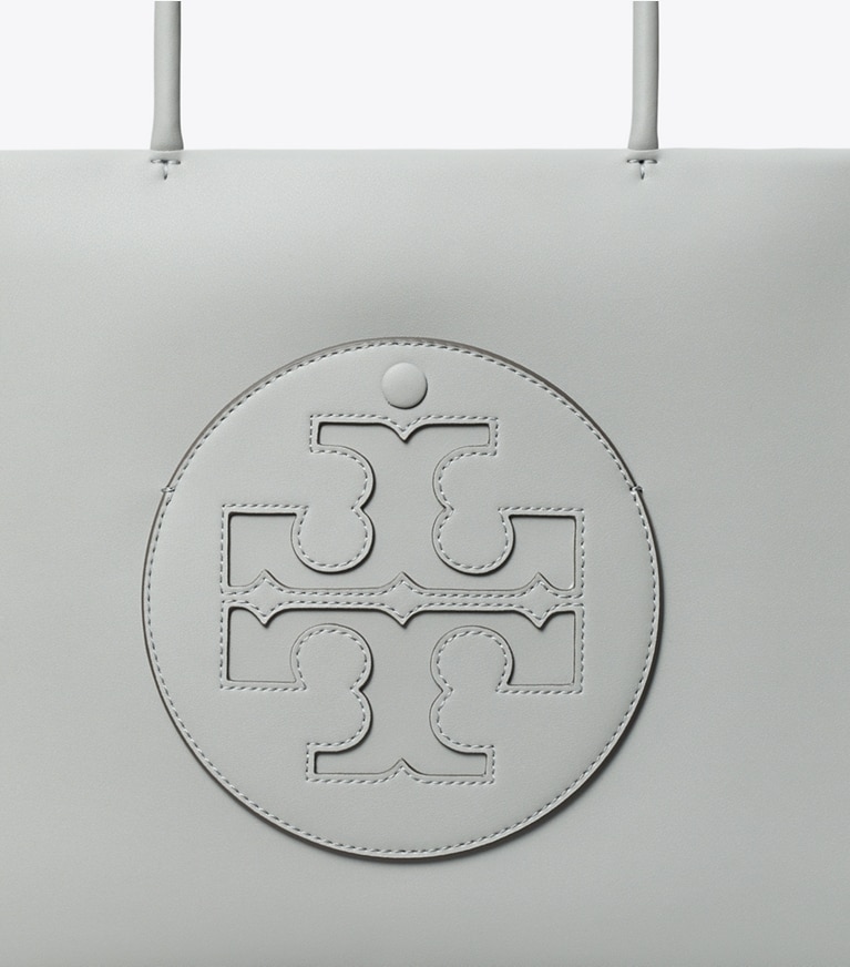 Tory Burch designer tote bags Small Ella Bio Tote in Gray angle