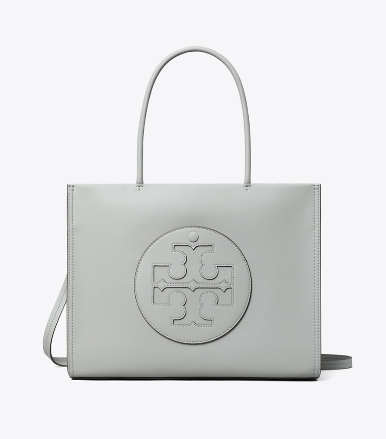 Tory Burch designer tote bags Small Ella Bio Tote in Gray angle