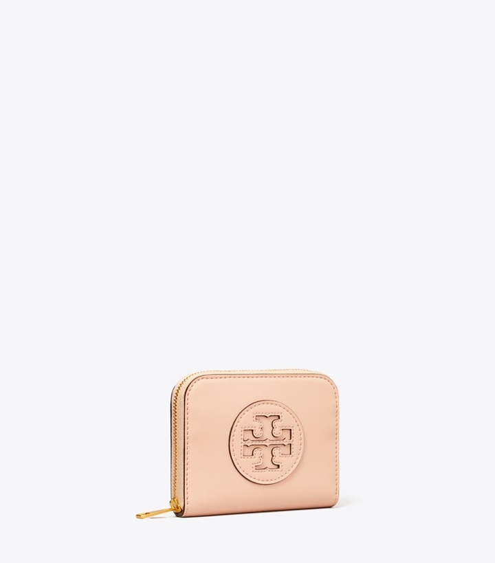 Tory Burch designer wallets Small Ella Bio Zip Wallet in Blush angle