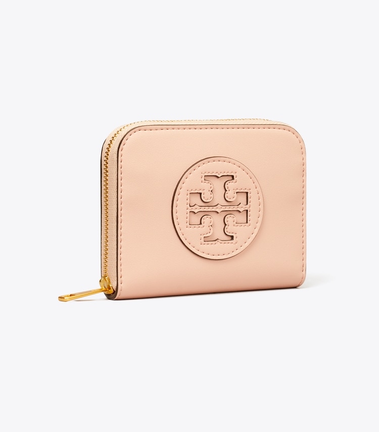 Tory Burch designer wallets Small Ella Bio Zip Wallet in Blush angle