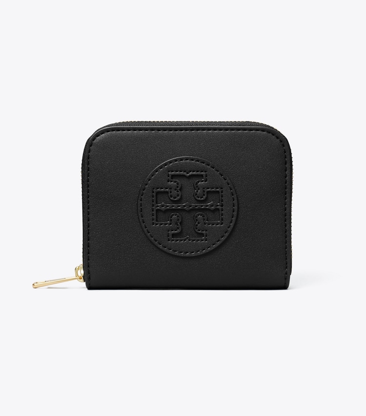 Tory Burch designer wallets Small Ella Bio Zip Wallet in Black front