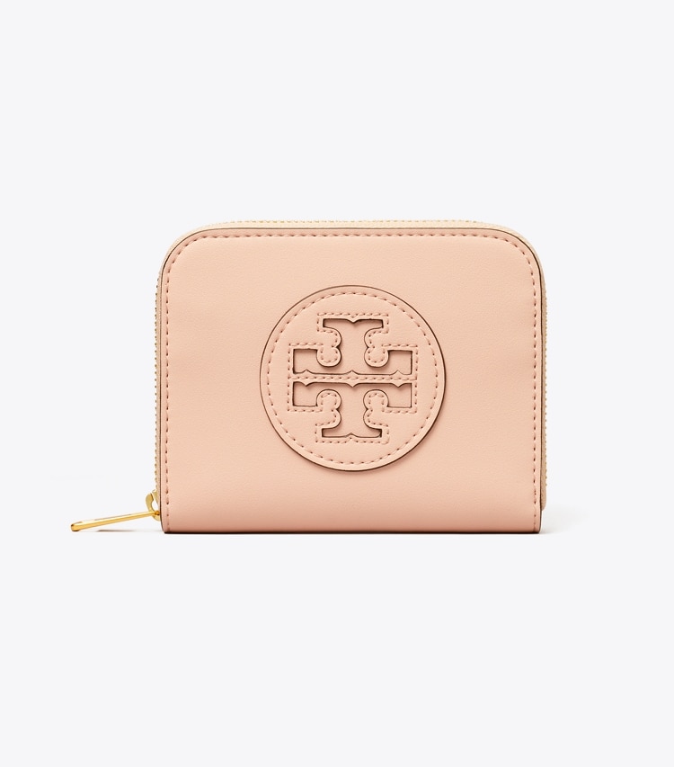 Tory Burch designer wallets Small Ella Bio Zip Wallet in Blush front