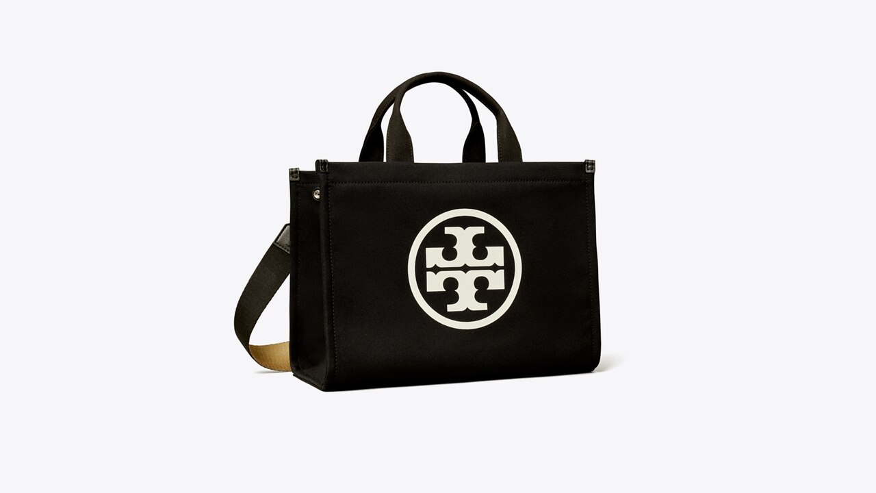 Small Ella Canvas Tote: Women's Handbags | Tote Bags | Tory Burch UK