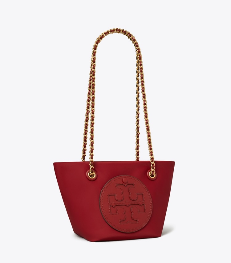 Tory Burch designer crossbody bags Small Ella Chain Crossbody in Bartlett Red angle