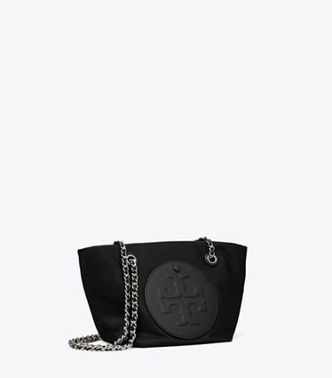 Tory Burch designer crossbody bags Small Ella Chain Crossbody in Black angle