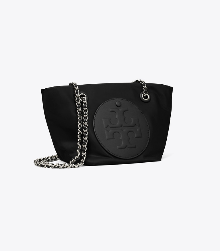 Tory Burch designer crossbody bags Small Ella Chain Crossbody in Black angle