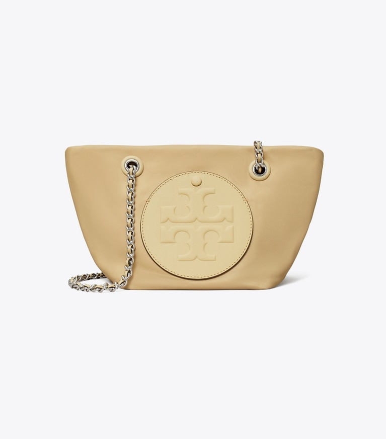 Tory Burch designer crossbody bags Small Ella Chain Crossbody in Praline angle