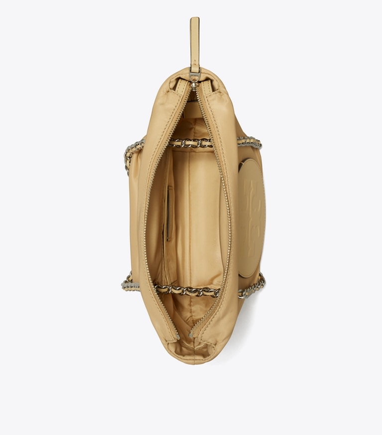 Tory Burch designer crossbody bags Small Ella Chain Crossbody in Praline angle