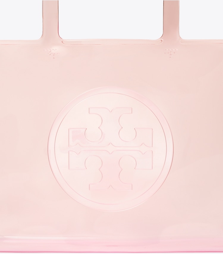 Tory Burch designer tote bags Small Ella Clear Tote in Flamingo Pink detail