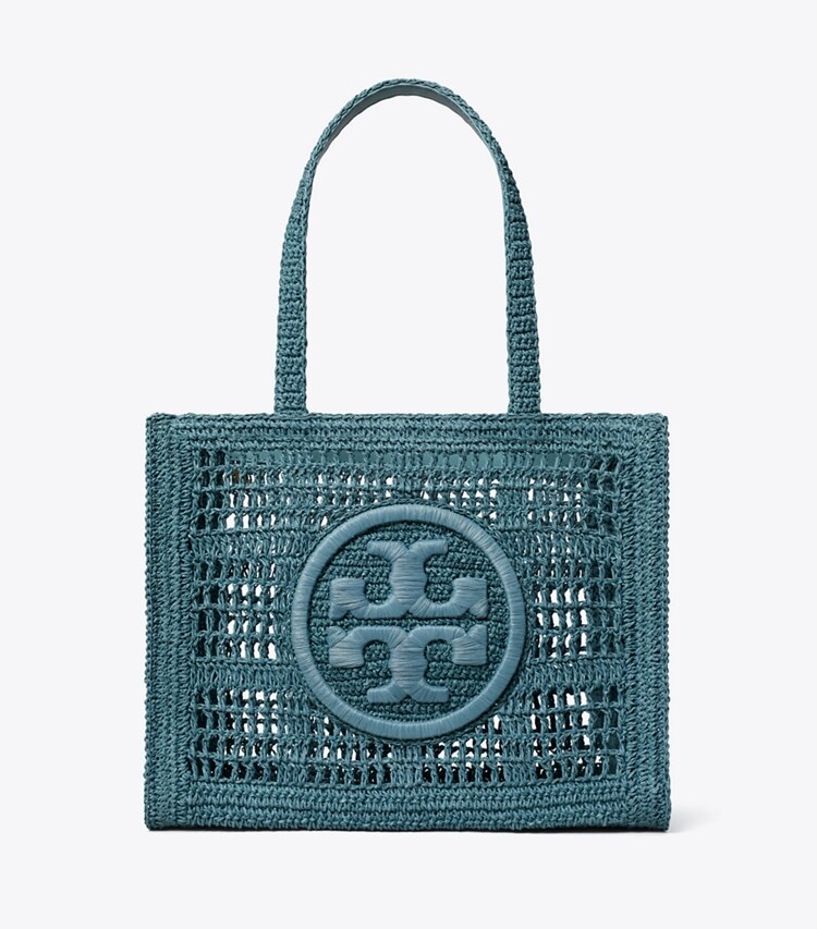 Tory Burch designer トートバッグ エラ ハンドクロシェ スモールトート in Deep Slate front