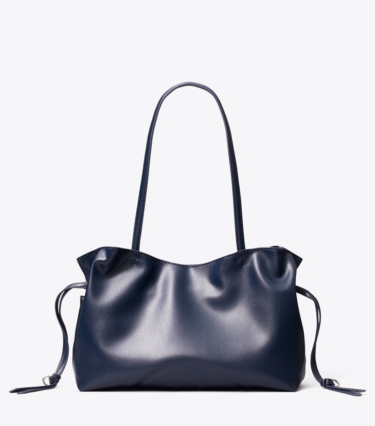 Tory Burch Small Ella natuura Drawstring Tote — New Navy