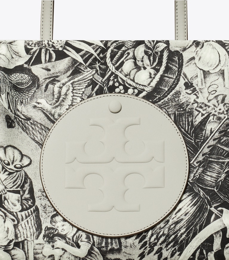 Tory Burch designer tote bags Small Ella Printed Tote in Alien Print angle