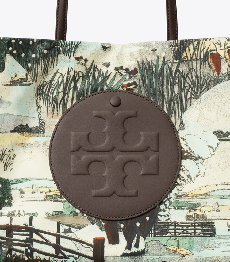 Tory Burch designer トートバッグ エラ プリント スモール トートバッグ in Forest Print ディテール