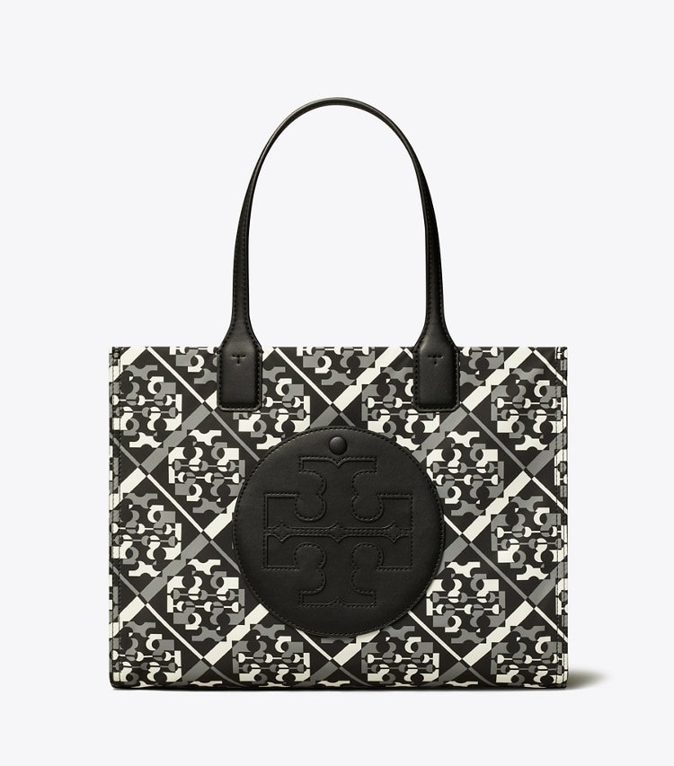 Tory Burch designer tote bags Small Ella Printed Tote in Prismatic Logo front