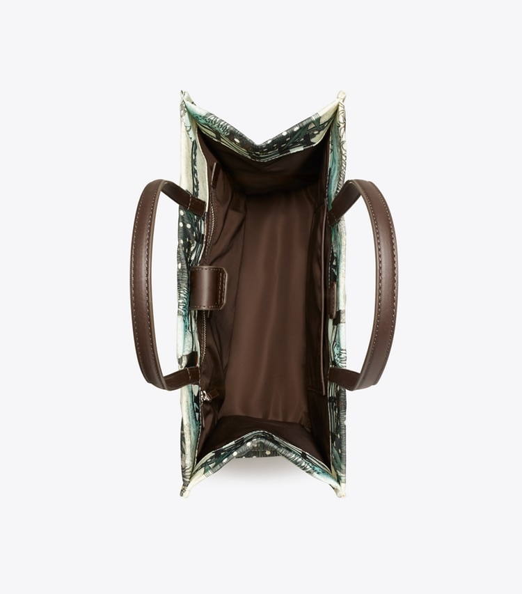 Tory Burch designer トートバッグ エラ プリント スモール トートバッグ in Forest Print オーバーヘッド