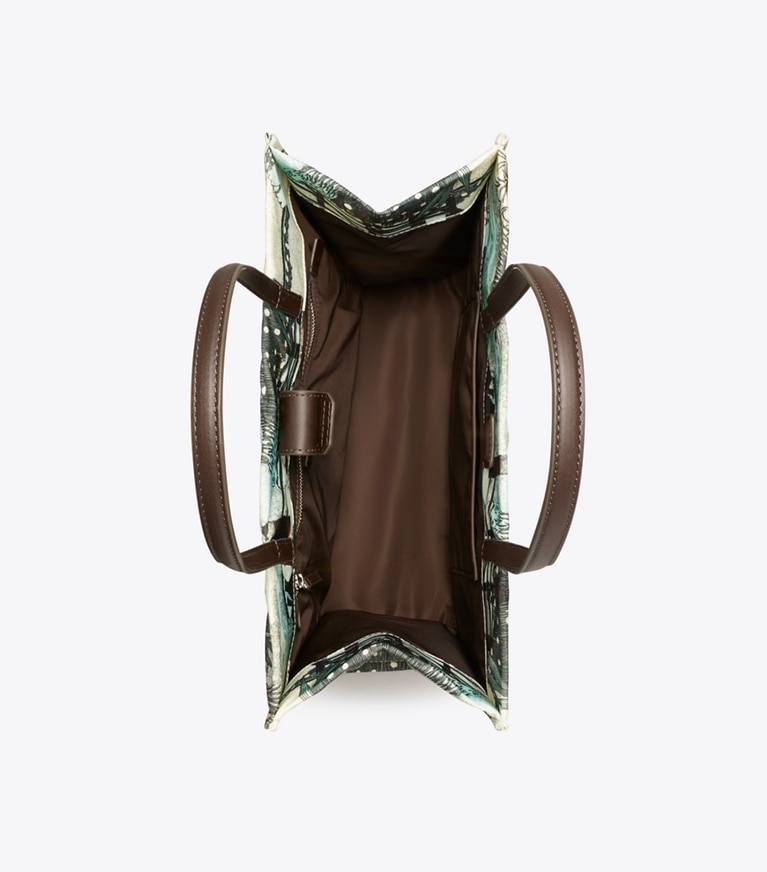 Tory Burch designer トートバッグ エラ プリント スモール トートバッグ in Forest Print オーバーヘッド