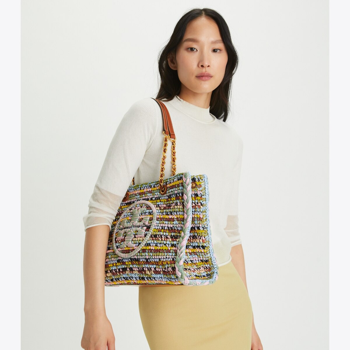 【TORY BURCH】ELLA SMALL RAFIA TOTE Small Ella Tote: Women's Designer Tote Bags | Tory Burch
