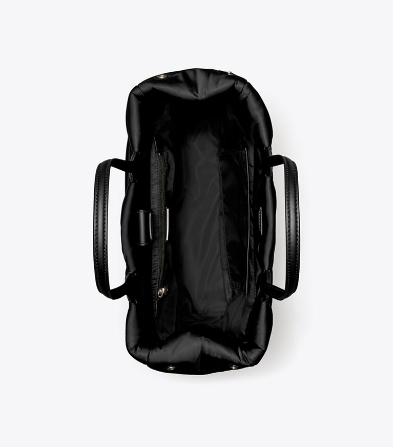 Tory Burch designer tote bags Small Ella Soft Tote in Black angle