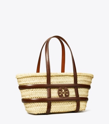 トートバッグ Tory Burch Ella' Bucket Bag In Beige Straw Ella Straw Basket Tote : Women's Designer Tote Bags | Tory Burch