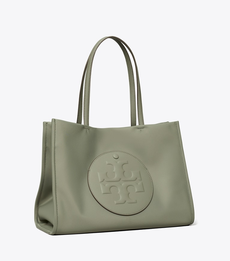 Tory Burch designer tote bags Small Ella Tote in Stone angle