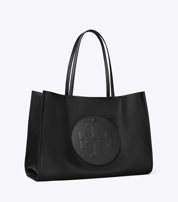 Tory Burch designer tote bags Small Ella Tote in Black angle