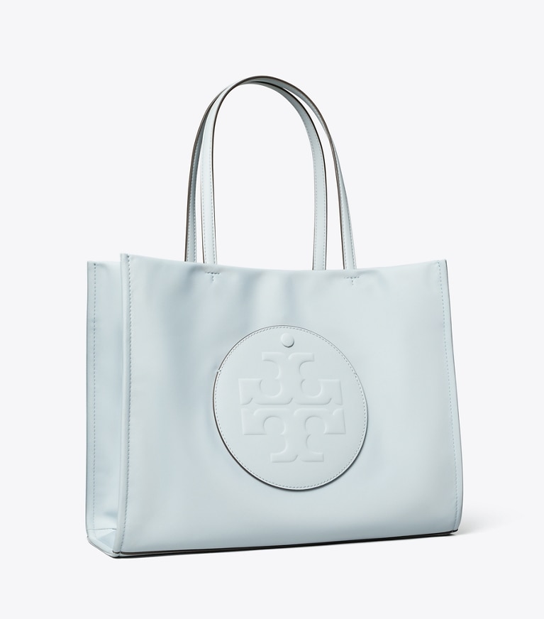 Tory Burch designer tote bags Small Ella Tote in Crane Blue angle