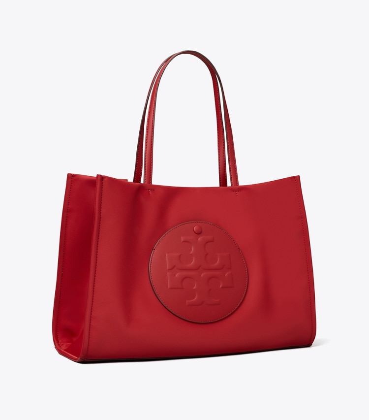 Tory Burch designer tote bags Small Ella Tote in Toucan Red angle