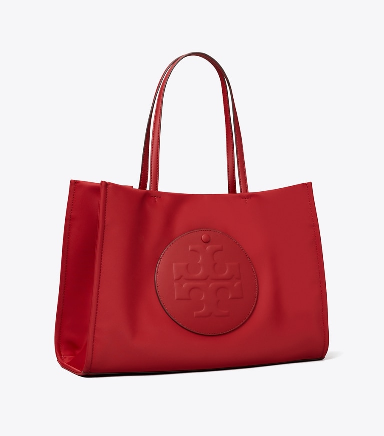 Tory Burch designer tote bags Small Ella Tote in Toucan Red angle