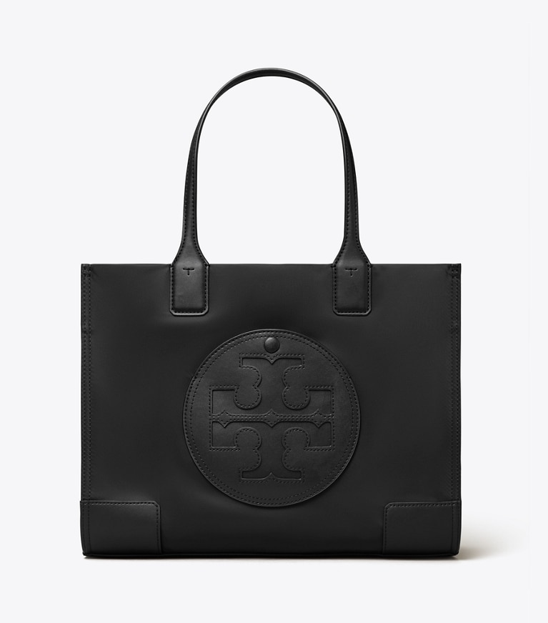 Tory Burch designer tote bags Small Ella Tote Bag in Black angle