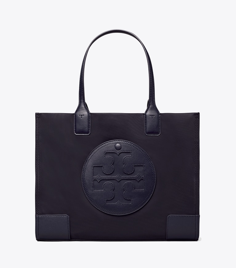 Tory Burch designer トートバッグ エラ スモール トート in Tory Navy angle