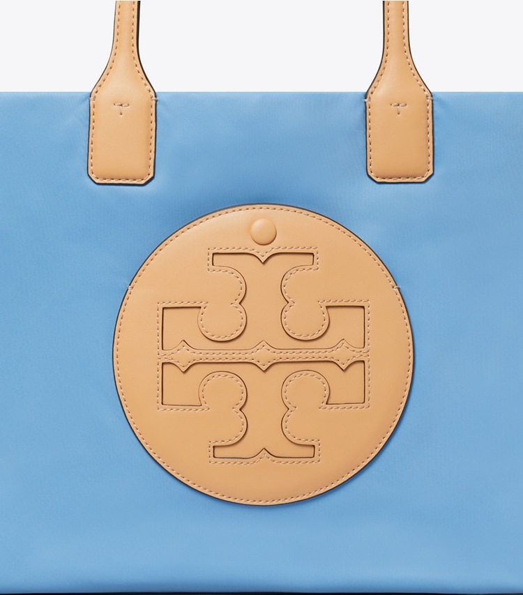 Tory Burch designer tote bags Small Ella Tote in Dauphin Blue detail
