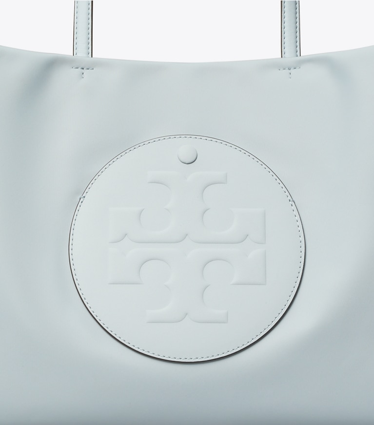 Tory Burch designer tote bags Small Ella Tote in Crane Blue detail