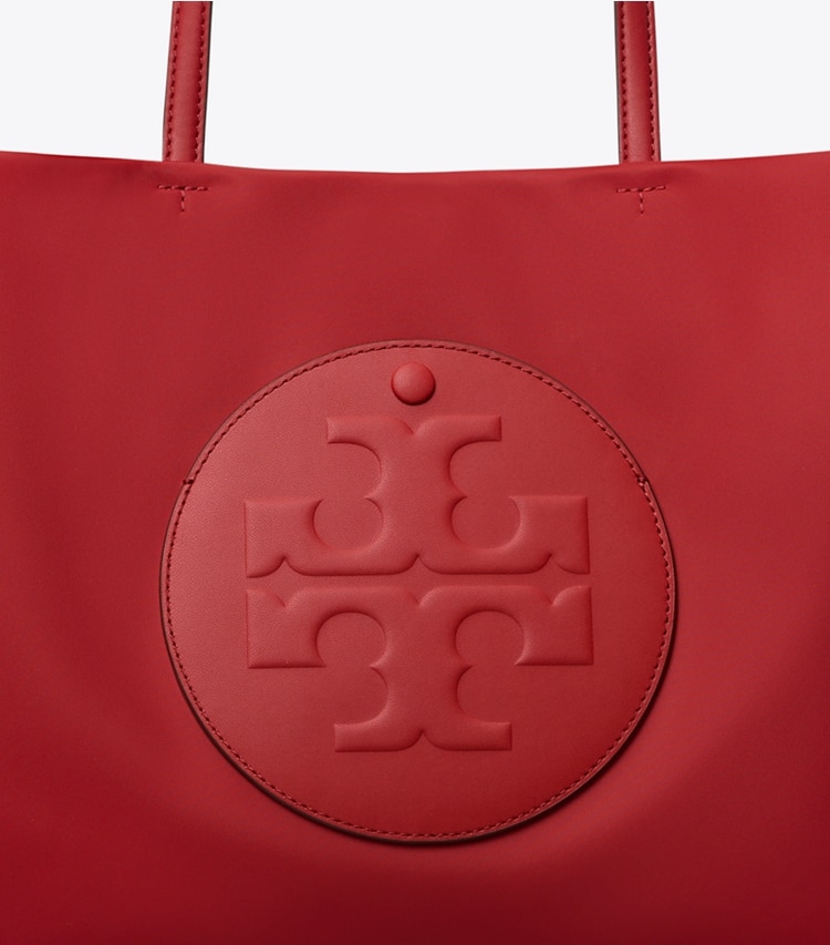 Tory Burch designer tote bags Small Ella Tote in Toucan Red detail