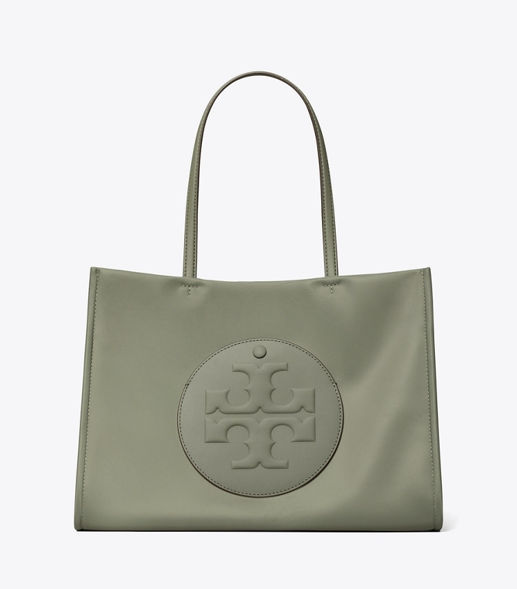 Tory Burch designer tote bags Small Ella Tote in Stone front