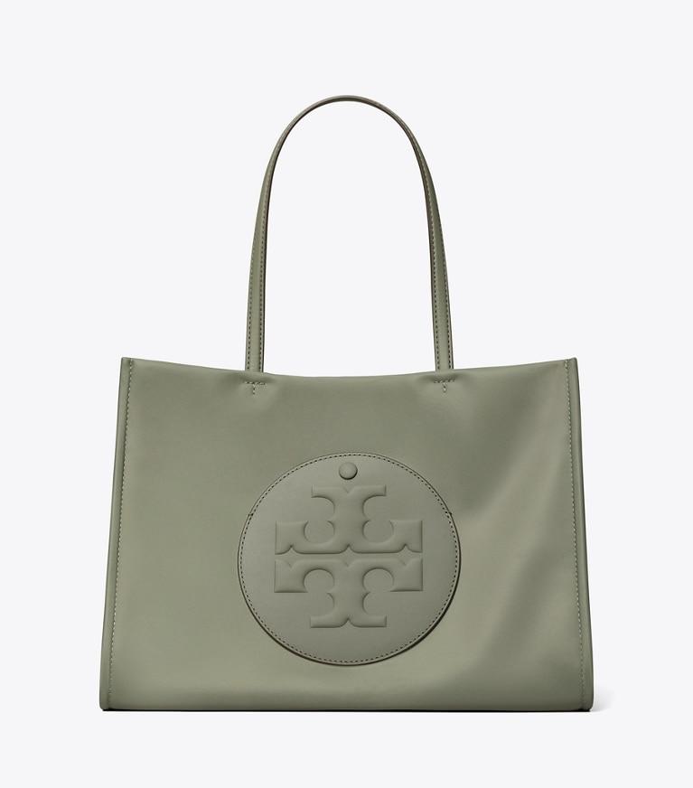 Tory Burch designer tote bags Small Ella Tote in Stone angle