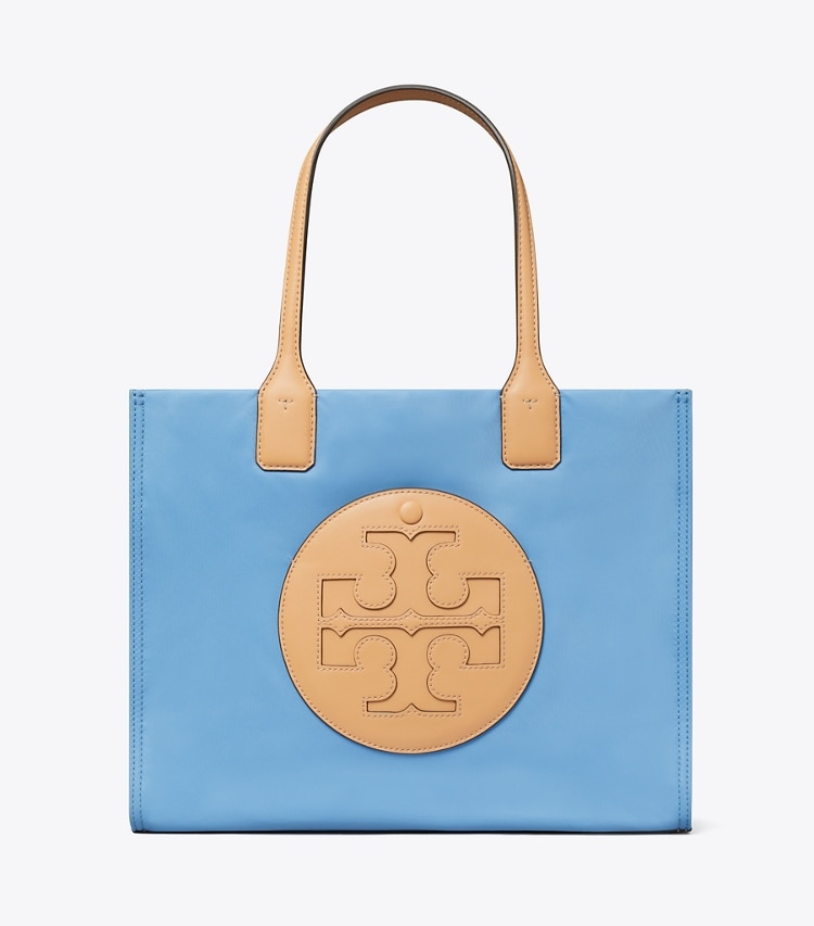 Tory Burch designer tote bags Small Ella Tote in Dauphin Blue front