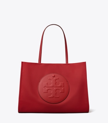 Tory Burch designer tote bags Small Ella Tote in Toucan Red front